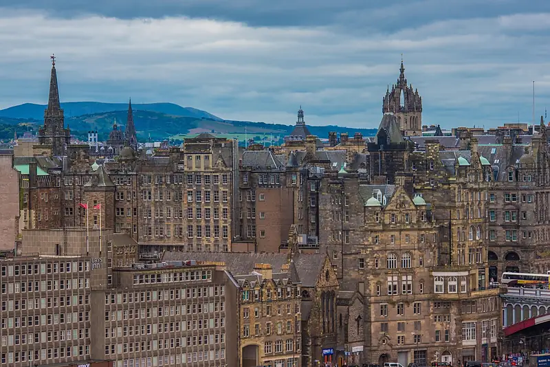 Edinburgh Old Town rooftops and spires